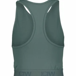 define seamless logo cropped tank top