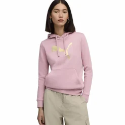 ess metallic hoodie w