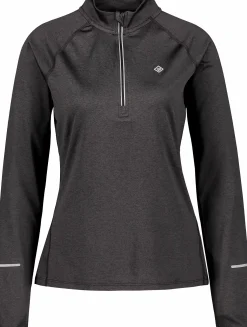 run half zip, langermet treningstrøye, dame