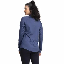 run half zip, langermet treningstrøye, dame