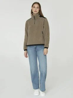 w gale pile half zip